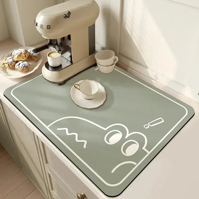 Large Kitchen Super Absorbent Mat Coffee Dish Draining Mat Drying Mat Quick Dry Bathroom Drain Pad Kitchen Faucet Placemat