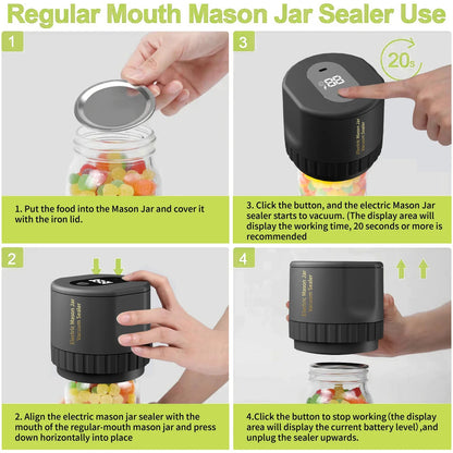 Kabelloser Mason Jar Vakuumierer